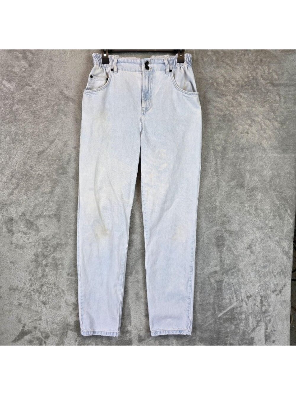 One Teaspoon Jeans Womens 27 Blue Light Wash High Rise Relaxed Tapered Denim